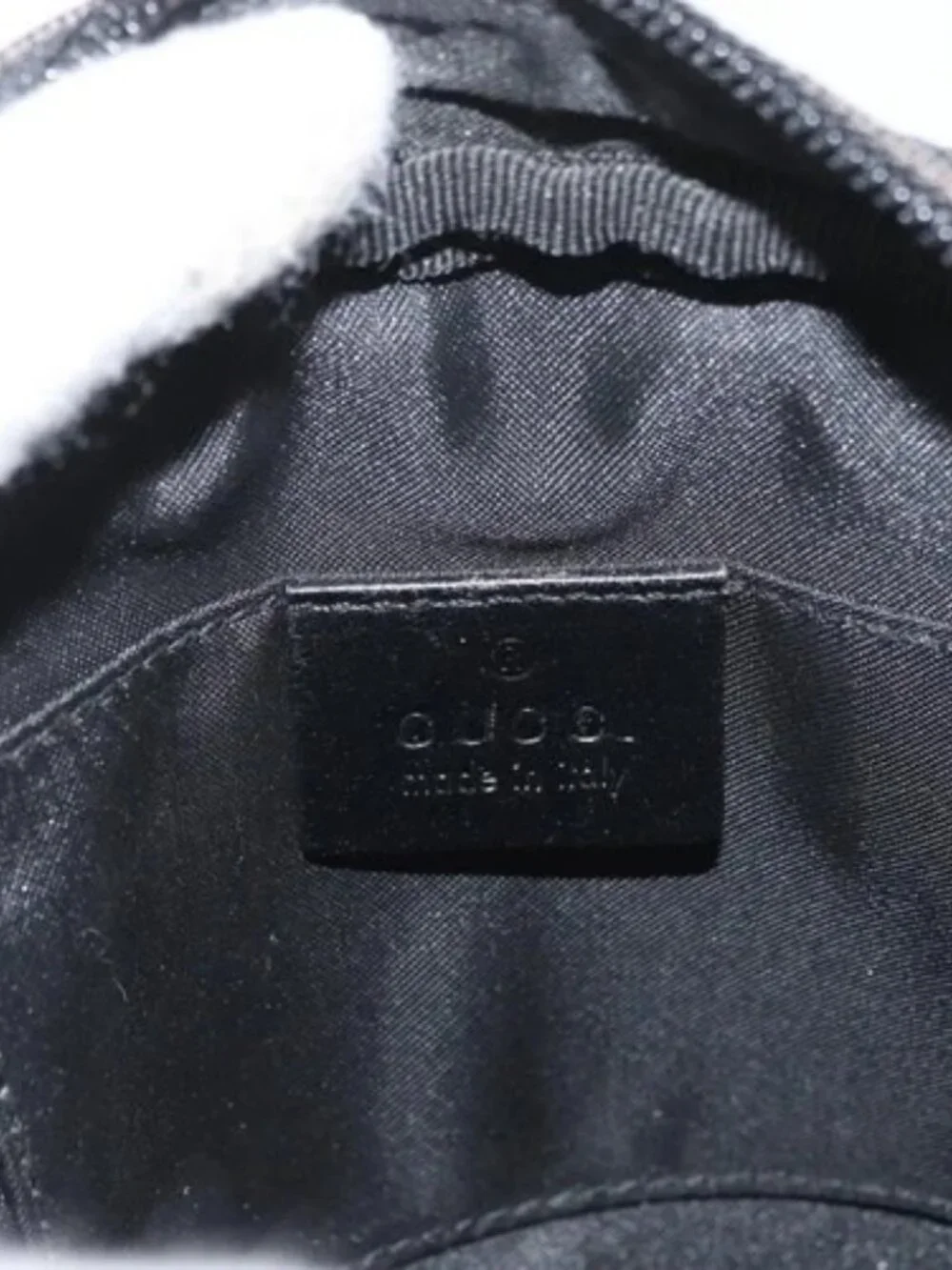 GUCCI GG Canvas Shoulder Bag Black Silver 018 1619 Auth 180727